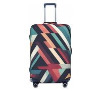 ADAhgu Abstract Triangle Striped Print Fashionable Suitcase Cover Personalized Luggage Protector for Travel and Business