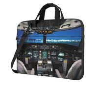 ADAhgu Airplane Cockpit Print Stylish And Protective Laptop Bag Lightweight And Versatile For Work Travel