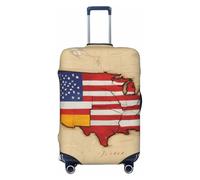 ADAhgu American Spain Flag Print Stretchable Suitcase Cover Universal Elastic Home Luggage Protector Business Trip