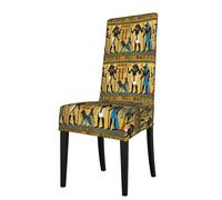 ADAhgu Ancient Egypt Tribe Series Print Functionality Versatile Stretch Dining Chair Covers Waterproof Seat Covers Chairs