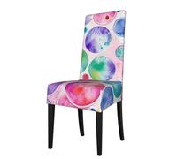 ADAhgu Beautiful Rainbow Mermaid Print Functionality Versatile Stretch Dining Chair Covers Waterproof Seat Covers Chairs