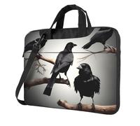 ADAhgu Black Crow Birds On A Branch Print Stylish Portable Laptop Bag Shoulder Bags Messenger Briefcase Office Business Trips