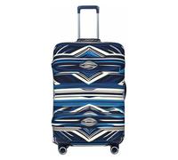 ADAhgu Blue Polynesian Maori Tribal Pattern Print Stretchable Suitcase Cover Universal Elastic Home Luggage Protector Business Trip