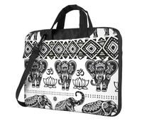 ADAhgu Bohemian Elephant Pattern Print Stylish Portable Laptop Bag Shoulder Bags Messenger Briefcase Office Business Trips