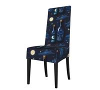 ADAhgu bottle of under night sky Print Functionality Versatile Stretch Dining Chair Covers Waterproof Seat Covers Chairs