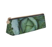 ADAhgu Bright Cabbage Print Versatile Usage Lightweight Pencil Case Pouch Zippered Pen Storage School Students