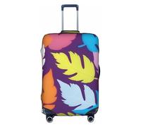 ADAhgu Bright Colorful Weed Print Protective Suitcase Cover Washable Travel Luggage Protector with Concealed Zipper