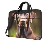 ADAhgu Brown Labrador Retriever Print Stylish Portable Laptop Bag Shoulder Bags Messenger Briefcase Office Business Trips