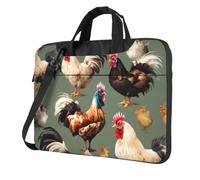 ADAhgu Chicken And Rooster Print Print Stylish And Protective Laptop Bag Lightweight And Versatile For Work Travel