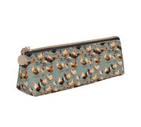 ADAhgu Chicken Prints Print Versatile Usage Lightweight Pencil Case Pouch Zippered Pen Storage School Students