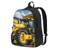 ADAhgu Company Farm Tractor Print Large Capacity Backpack Water-Resistant Hiking Rucksack Outdoor Weekend Getaways