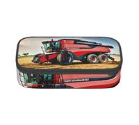 ADAhgu Company Farm Tractor Print Large Storage Pencil Case Pen Bag School Supplies Travel Students Professionals