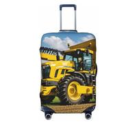 ADAhgu Company Farm Tractor Print Stretchable Suitcase Cover Universal Elastic Home Luggage Protector Business Trip