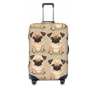 ADAhgu Cute Chihuahua Pug Pattern Print Stretchable Suitcase Cover Universal Elastic Home Luggage Protector Business Trip