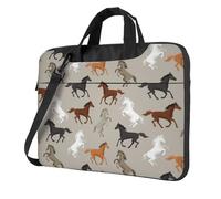 ADAhgu Cute Horse Print Stylish And Protective Laptop Bag Lightweight And Versatile For Work Travel