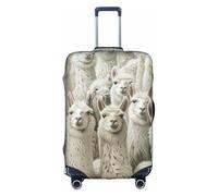 ADAhgu Cute Llama Print Protective Suitcase Cover Washable Travel Luggage Protector with Concealed Zipper