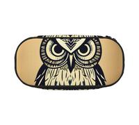 ADAhgu Cute Owl Print Pencil Case Pouch School Students Travel Office Use Stationery Makeup Organizer