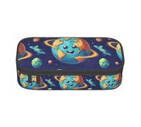 ADAhgu Cute Pineapple Print Large Storage Pencil Case Pen Bag School Supplies Travel Students Professionals