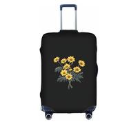 ADAhgu Daisy Flower Pattern Print Protective Suitcase Cover Washable Travel Luggage Protector with Concealed Zipper