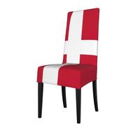 ADAhgu Danish flag Print Functionality Versatile Stretch Dining Chair Covers Waterproof Seat Covers Chairs
