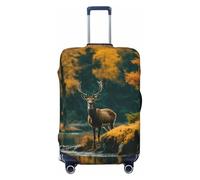 ADAhgu Deer Bear Moose Print Fashionable Suitcase Cover Personalized Luggage Protector for Travel and Business