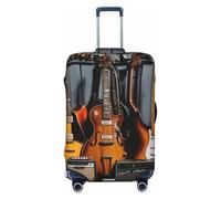 ADAhgu Electric Guitar Print Stretchable Suitcase Cover Universal Elastic Home Luggage Protector Business Trip