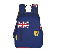ADAhgu Flag Of The Turks And Caicos Islands Print Casual Backpack Foldable Travel Daypack Packable Waterproof Compact Bag Men Women
