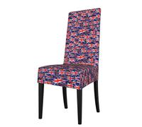 ADAhgu Flag of The United Kingdom Print Functionality Versatile Stretch Dining Chair Covers Waterproof Seat Covers Chairs