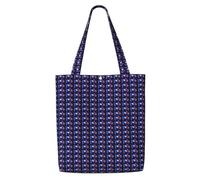 ADAhgu French Flag Print Large Capacity Canvas Shoulder Bag Lightweight Casual Daily Use Office Travel Tote