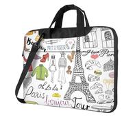 ADAhgu French Paris Tour Eiffel Tower Print Stylish And Protective Laptop Bag Lightweight And Versatile For Work Travel