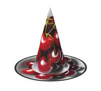 ADAhgu Fresh Cherry Print Comfort Carnival Party Unisex Hat Season Festive Headwear Themed Cosplay Costume