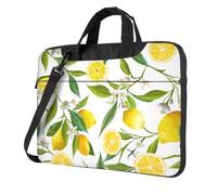 ADAhgu Fresh Tropical Lemons Print Stylish Portable Laptop Bag Shoulder Bags Messenger Briefcase Office Business Trips