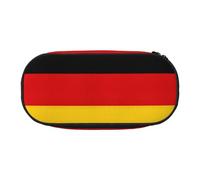 ADAhgu Germany Flag Print Pencil Case Pouch School Students Travel Office Use Stationery Makeup Organizer