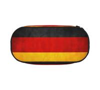 ADAhgu Germany Flag Print Pencil Case Pouch School Students Travel Office Use Stationery Makeup Organizer