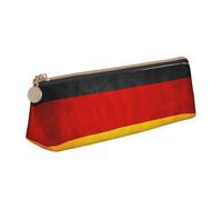 ADAhgu Germany Flag Print Versatile Usage Lightweight Pencil Case Pouch Zippered Pen Storage School Students