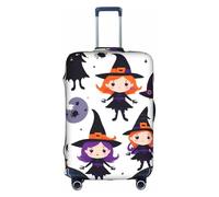ADAhgu Ghost Horror Halloween Pumpkin Print Protective Suitcase Cover Washable Travel Luggage Protector with Concealed Zipper