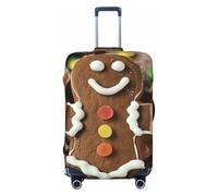 ADAhgu Gingerbread Man Candy Print Stretchable Suitcase Cover Universal Elastic Home Luggage Protector Business Trip