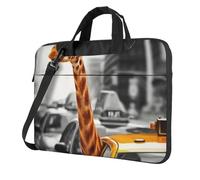 ADAhgu Giraffe In New York Print Stylish And Protective Laptop Bag Lightweight And Versatile For Work Travel