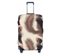 ADAhgu Hairy Ferret Print Fashionable Suitcase Cover Personalized Luggage Protector for Travel and Business