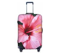 ADAhgu Hawaii Pink Flower Print Protective Suitcase Cover Washable Travel Luggage Protector with Concealed Zipper