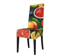 ADAhgu Healthy Food Print Functionality Versatile Stretch Dining Chair Covers Waterproof Seat Covers Chairs