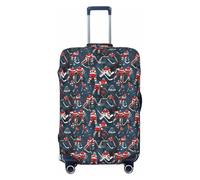 ADAhgu Hockey Elements Creative Patterned Print Stretchable Suitcase Cover Universal Elastic Home Luggage Protector Business Trip