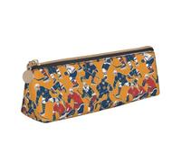 ADAhgu Hockey Print Versatile Usage Lightweight Pencil Case Pouch Zippered Pen Storage School Students