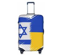 ADAhgu Israel and Ukraine Print Protective Suitcase Cover Washable Travel Luggage Protector with Concealed Zipper