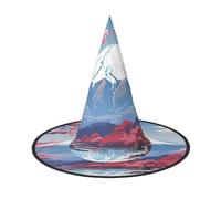 ADAhgu Japan Mount Fuji Landscape Print Comfort Carnival Party Unisex Hat Season Festive Headwear Themed Cosplay Costume