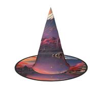 ADAhgu Japan Mount Fuji Landscape Print Comfort Carnival Party Unisex Hat Season Festive Headwear Themed Cosplay Costume