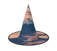 ADAhgu Japan Mount Fuji Landscape Print Comfort Carnival Party Unisex Hat Season Festive Headwear Themed Cosplay Costume