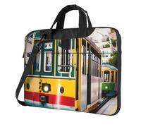 ADAhgu Lisbon Tram Print Stylish And Protective Laptop Bag Lightweight And Versatile For Work Travel