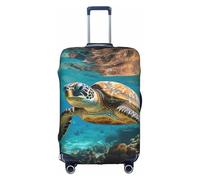 ADAhgu Lord Howe Island Sea Turtle Print Protective Suitcase Cover Washable Travel Luggage Protector with Concealed Zipper