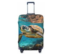 ADAhgu Lord Howe Island Sea Turtle Print Stretchable Suitcase Cover Universal Elastic Home Luggage Protector Business Trip